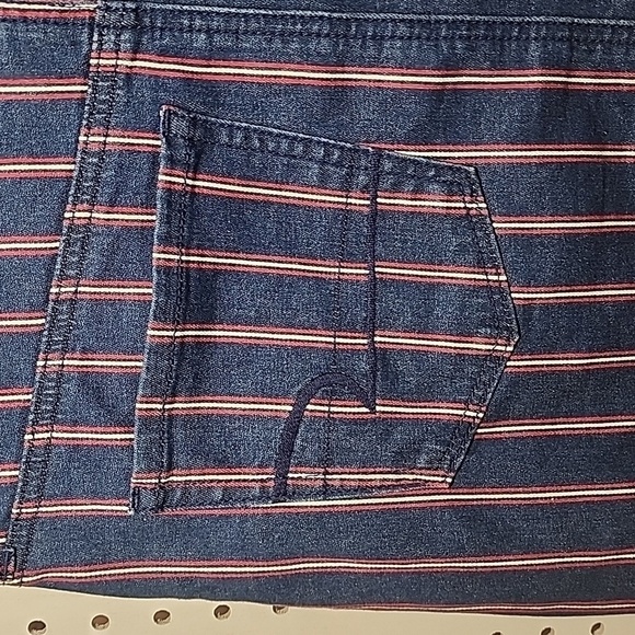 American Eagle Outfitters Stretch Denim High Rise Mini 10 Skirt Distressed - Picture 9 of 10